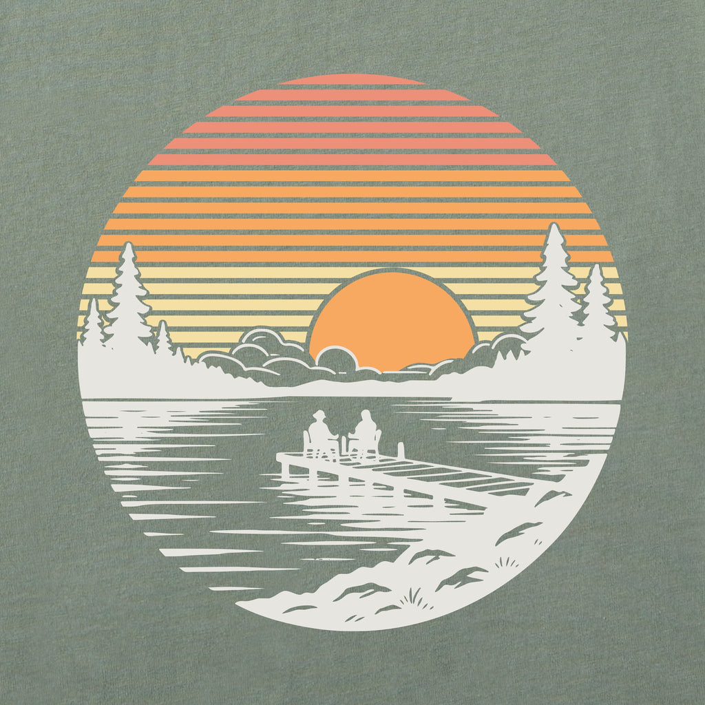 Men's Dock Sunset Short Sleeve Crusher Tee product image 2