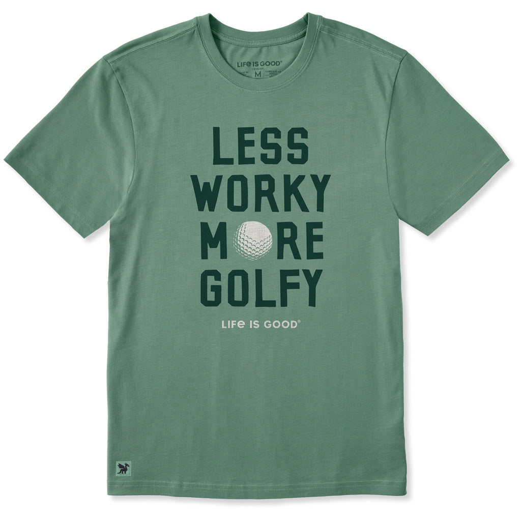 Men's Less Worky More Golfy Short Sleeve Crusher Tee product image 1