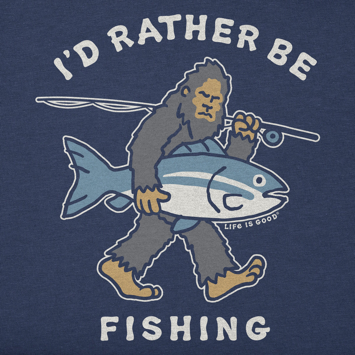 Men's I'd Rather be Fishing Short Sleeve Crusher Tee product image 2