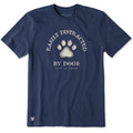 Men's Easily Distracted by Dogs Paw Short Sleeve Crusher Tee product image 1