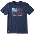 Men's Dad Life is Good Golf Flag Short Sleeve Crusher Tee product image 1