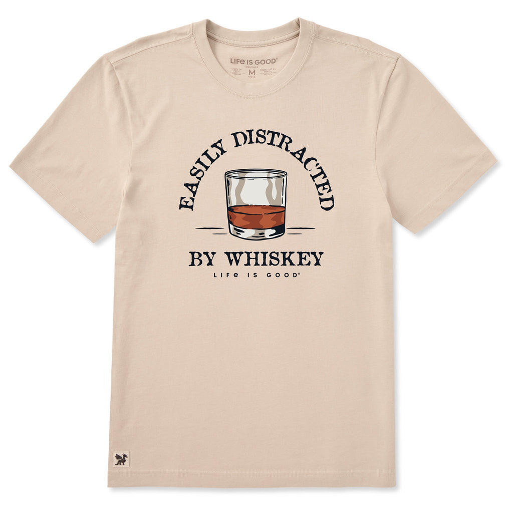 Men's Easily Distracted by Whiskey Short Sleeve Tee product image 1