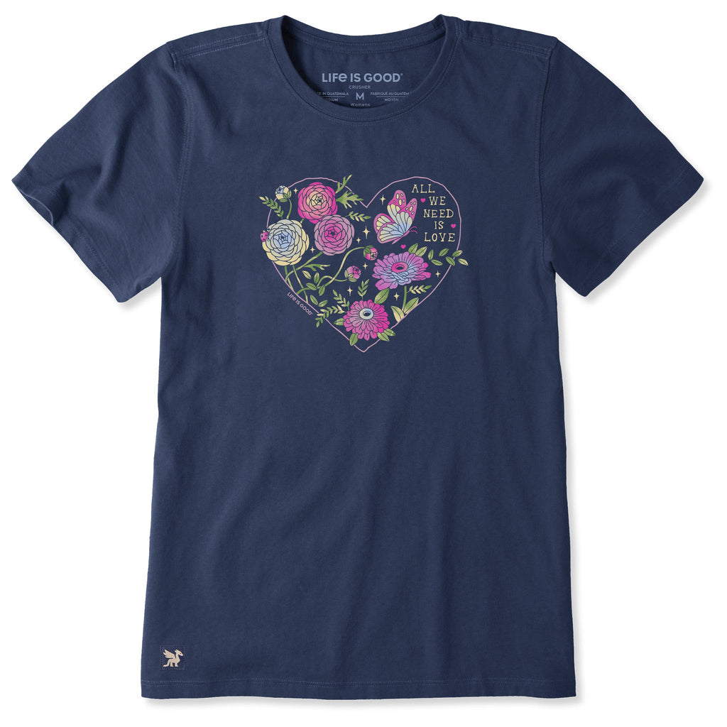 Women's All We Need Is Love & Blooms Short Sleeve product image 1