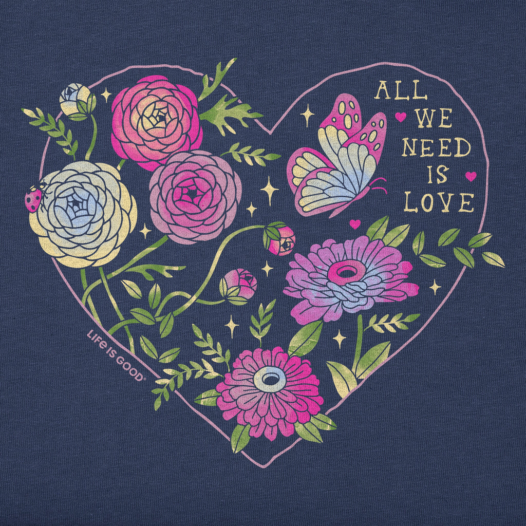 Women's All We Need Is Love & Blooms Short Sleeve product image 2