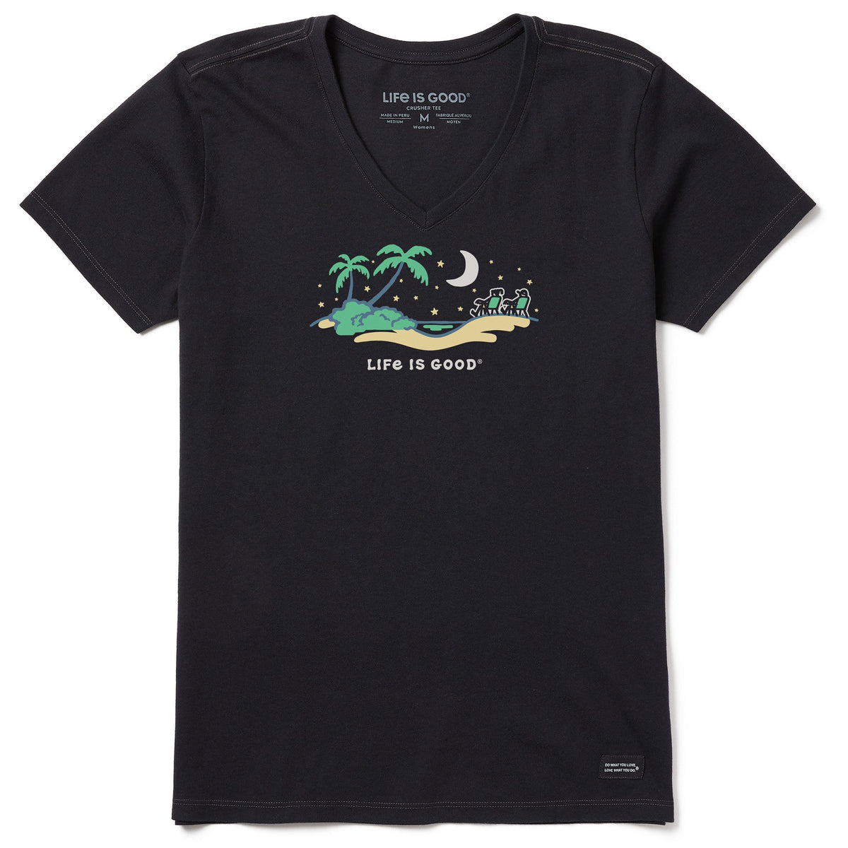 Women's Beachside Night Vista Short Sleeve Crusher-LITE Vee product image 1