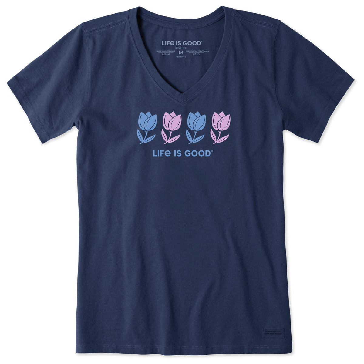 Women's Rally Tulips Short Sleeve Crusher-LITE Vee product image 1