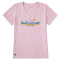 Women's I Like it Here Adirondacks Short Sleeve Crusher Vee product image 1