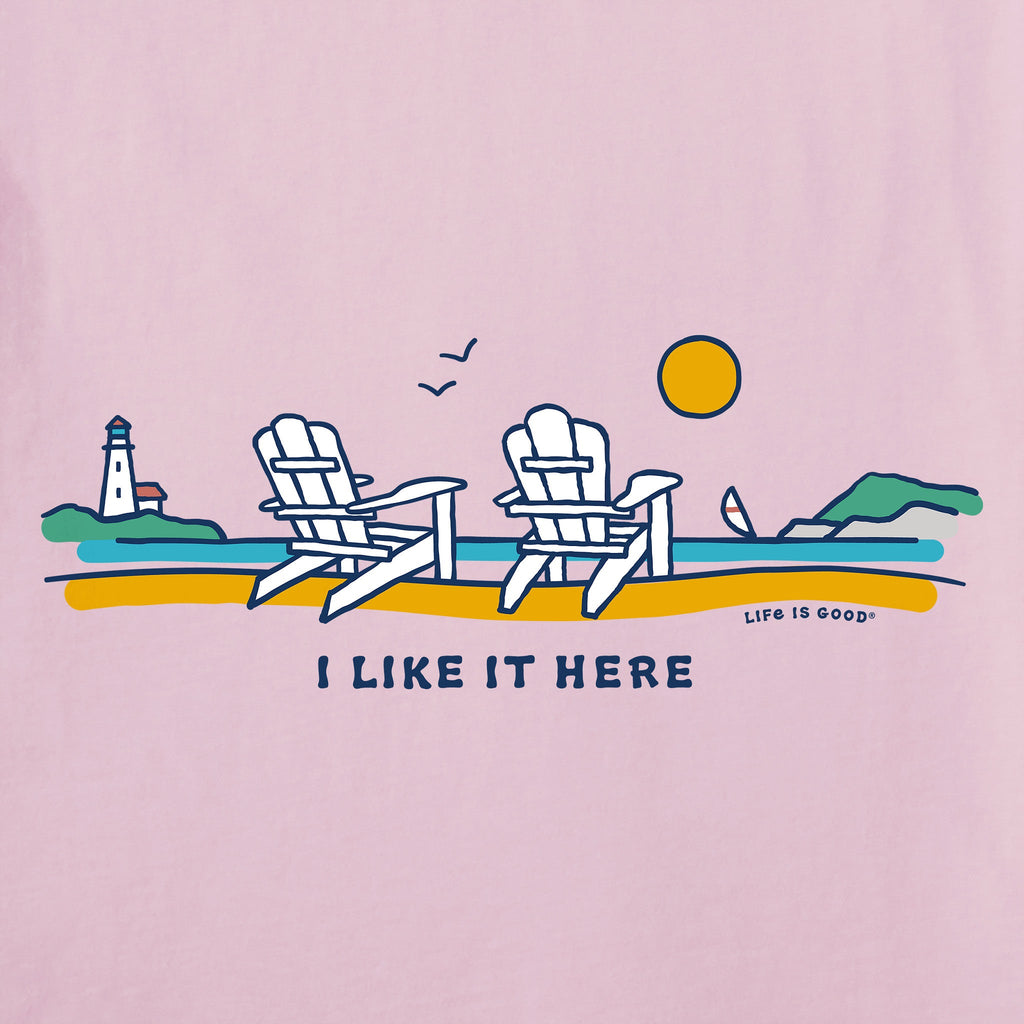Women's I Like it Here Adirondacks Short Sleeve Crusher Vee product image 2