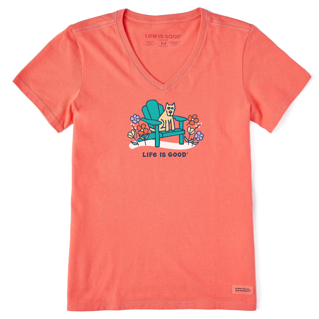 Women's Rocket Adirondack Flowers Short Sleeve Crusher Vee product image 1