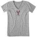 Women's Keeper Lobster Short Sleeve Crusher Vee product image 1