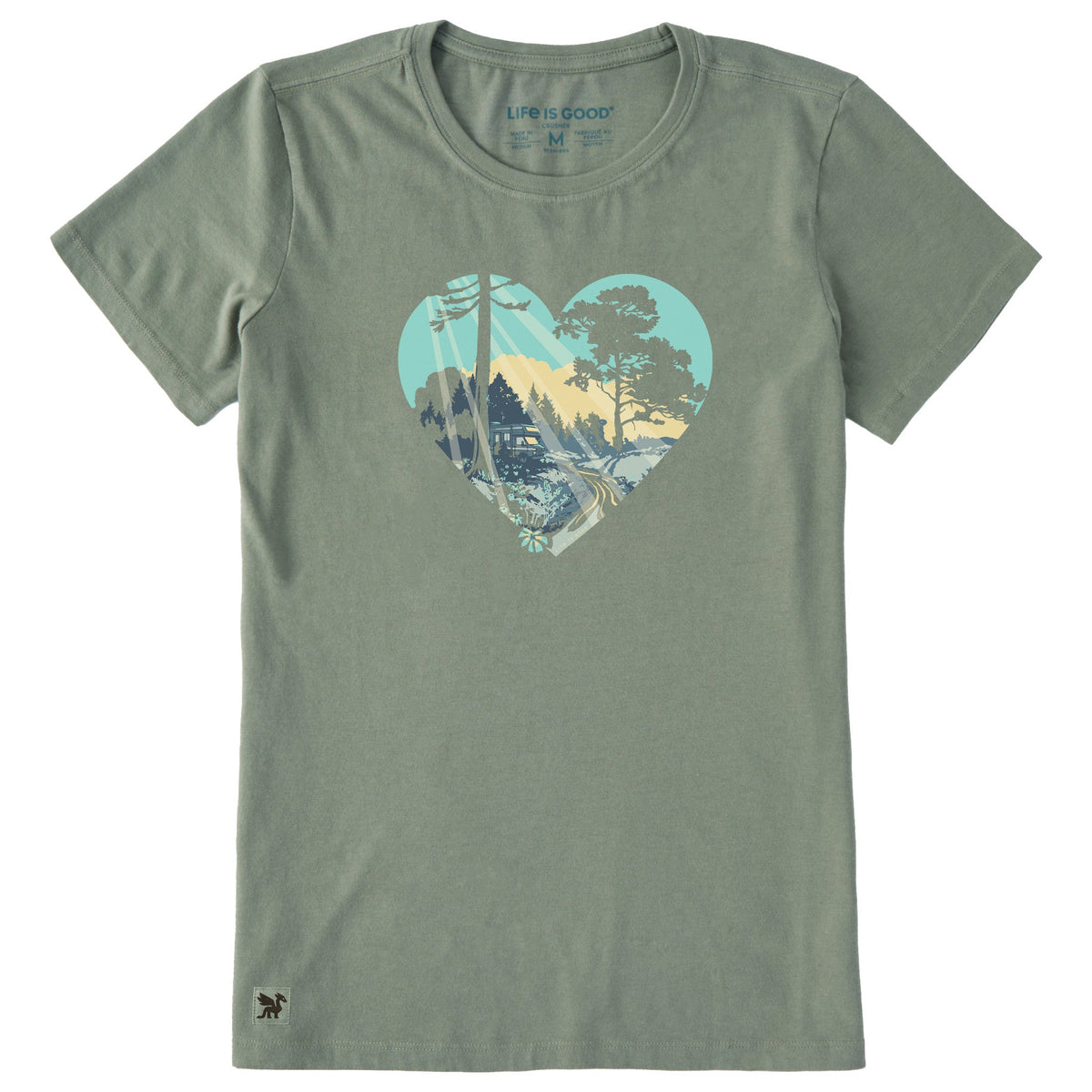 Women's Heart RV Short Sleeve Crusher Tee product image 1