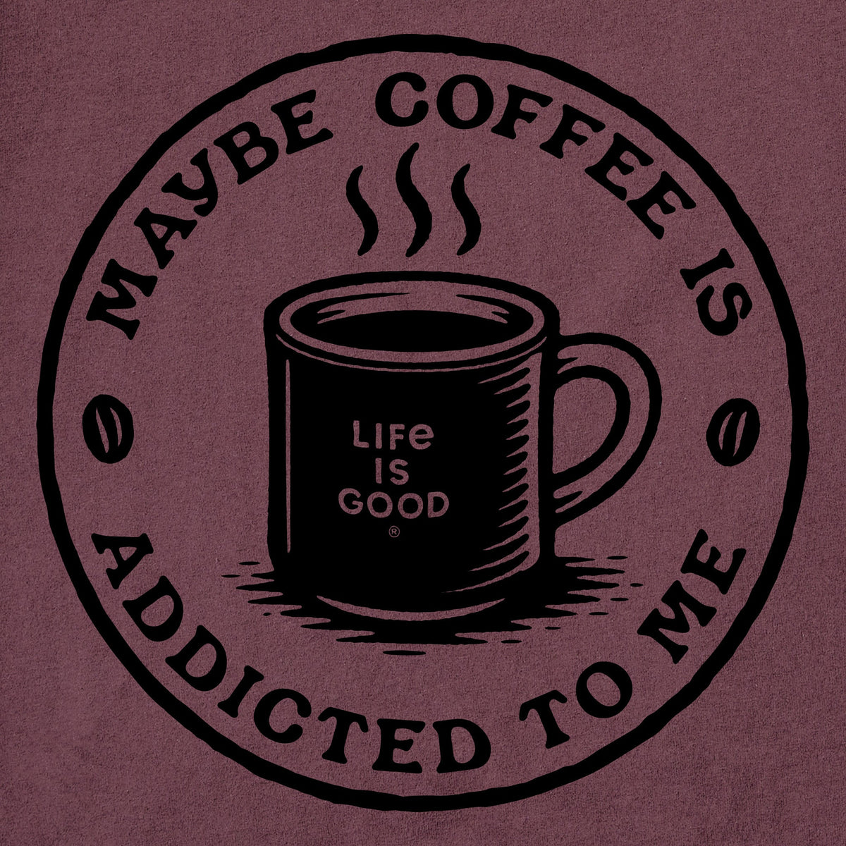 Women's Coffee is Addicted to Me Short Sleeve Crusher Tee