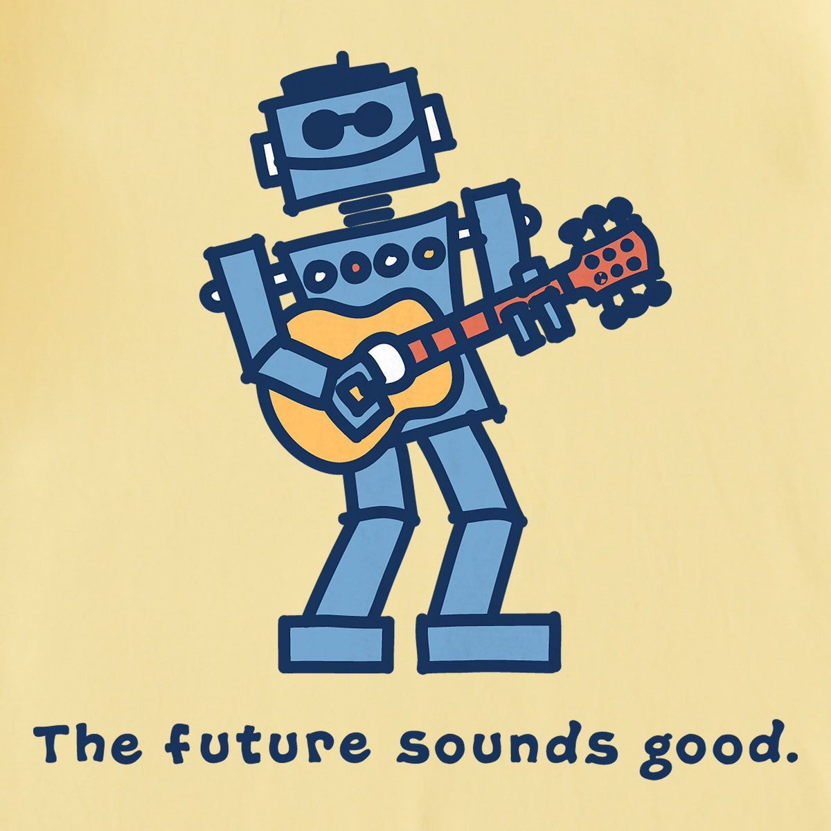Kids Future Guitar Robot Short Sleeve Crusher Tee product image 2