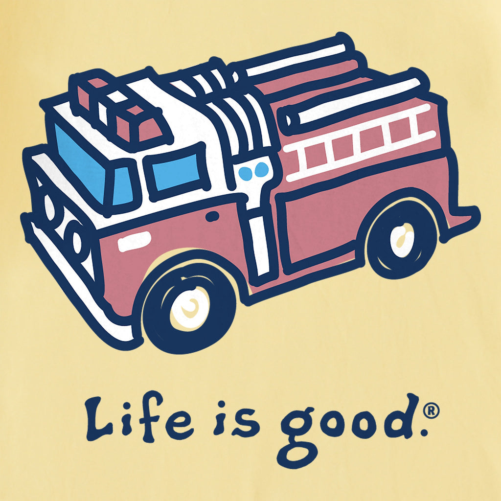Kids LIG Fire Truck Short Sleeve Crusher Tee product image 2
