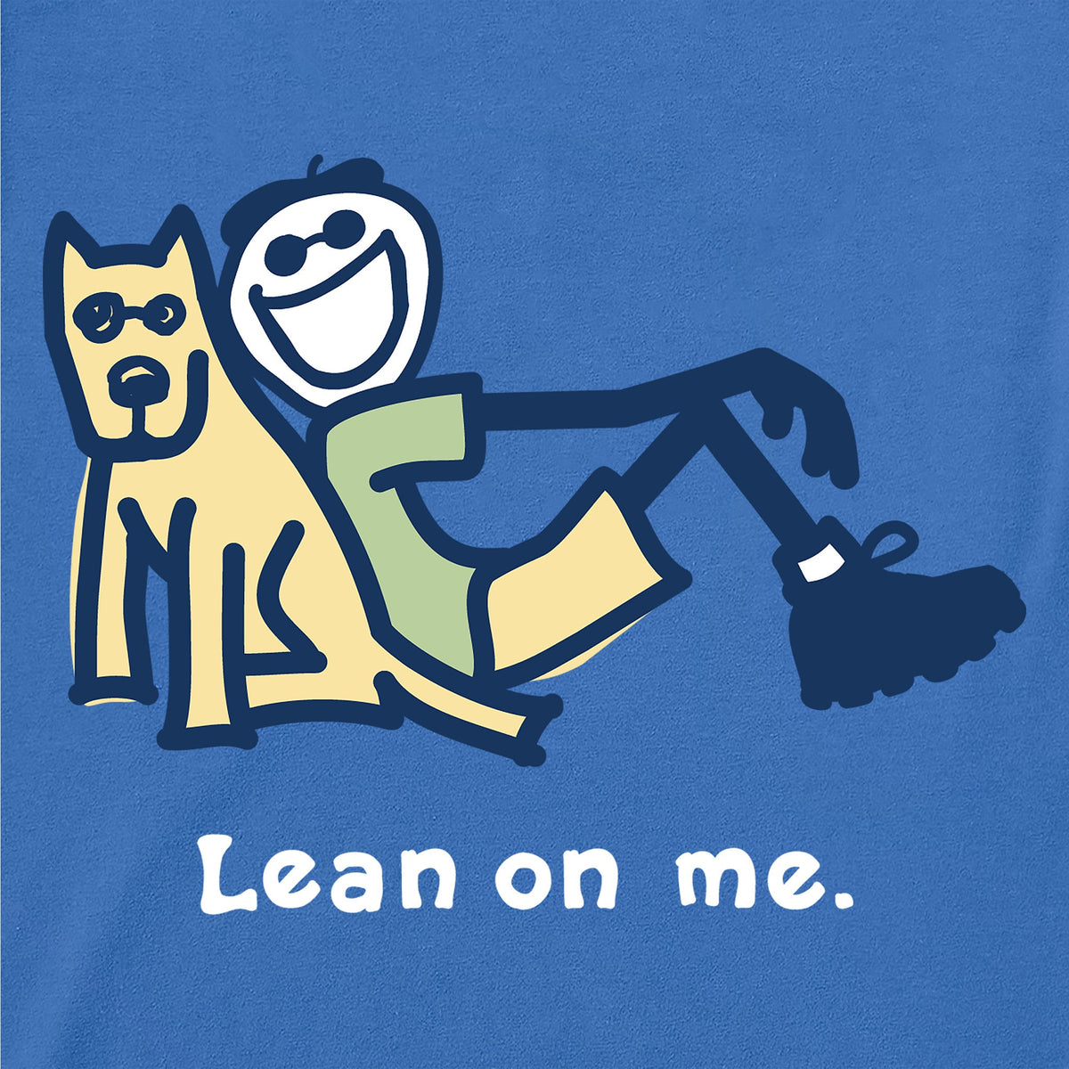 Men's Jake and Rocket Lean on me Short Sleeve Crusher Tee product image 2