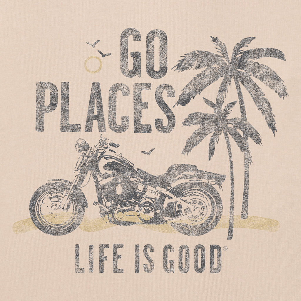Men's Go Places Motorcycle Short Sleeve Crusher Tee product image 2