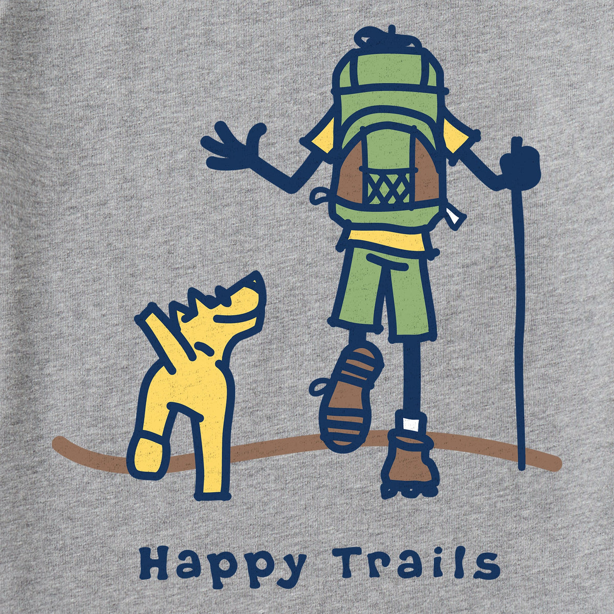 Men's Happy Trails Short Sleeve Crusher Tee