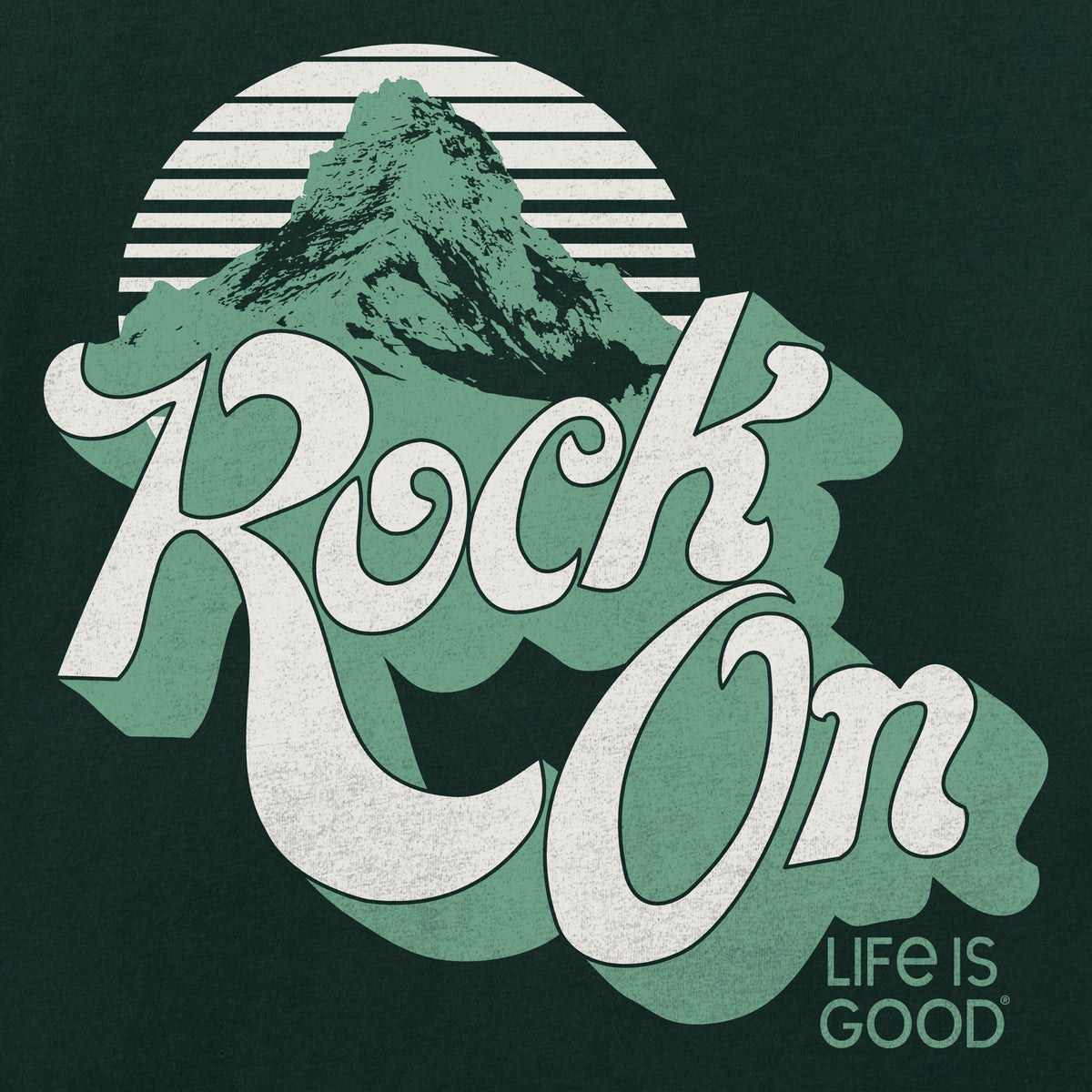 Men's Rock On Mountains Short Sleeve Crusher Tee product image 2