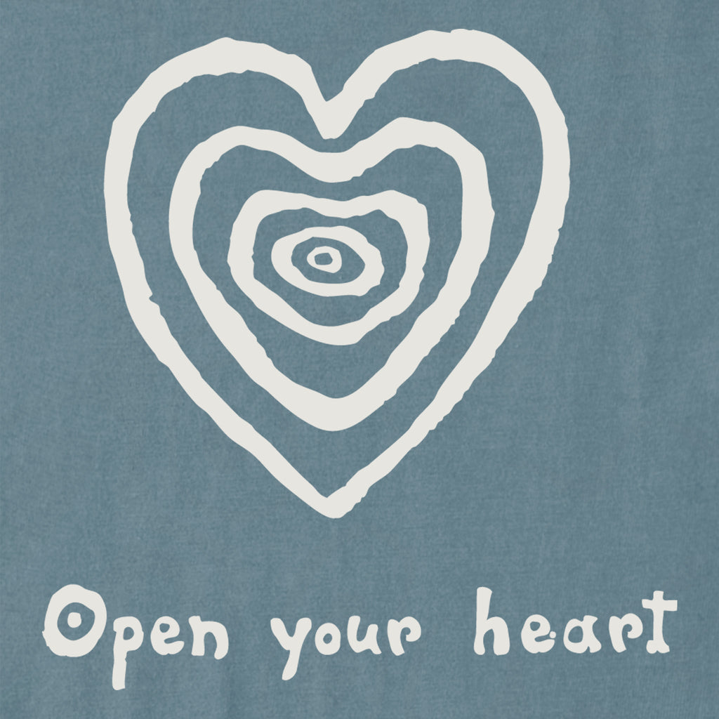 Women's Simple Heart Short Sleeve Crusher Boxy Tee product image 2