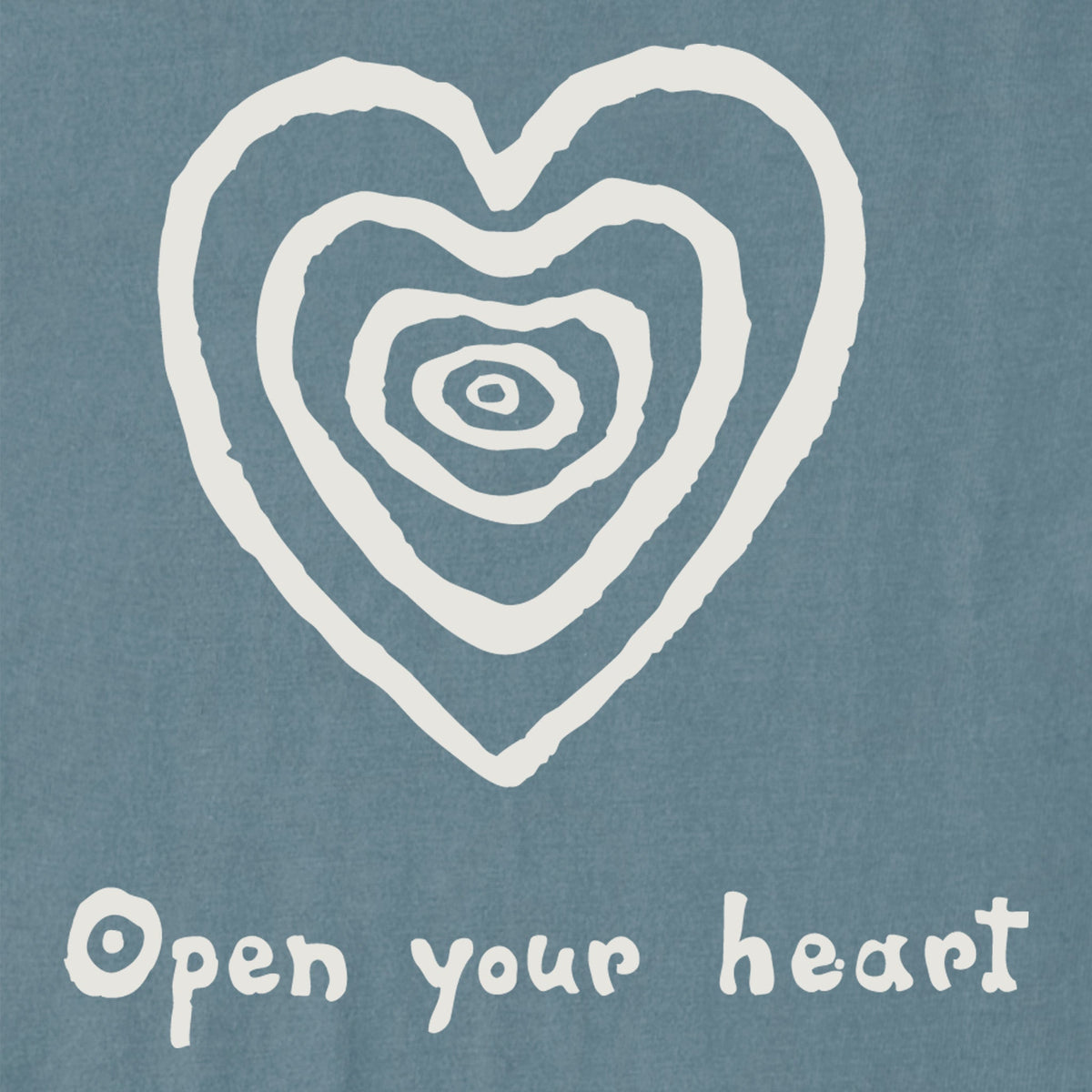Women's Simple Heart Short Sleeve Crusher Boxy Tee product image 2