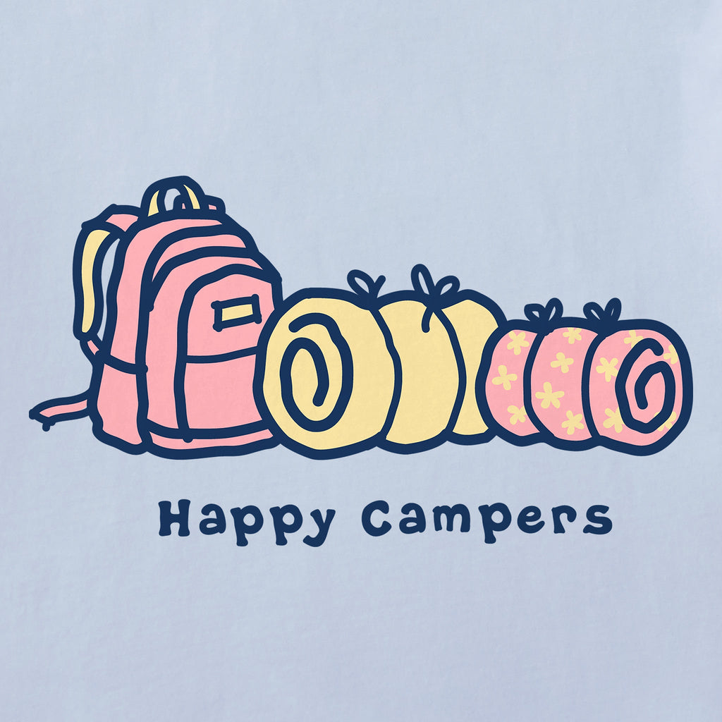 Women's LIG Happy Campers Short Sleeve Crusher Boxy Tee