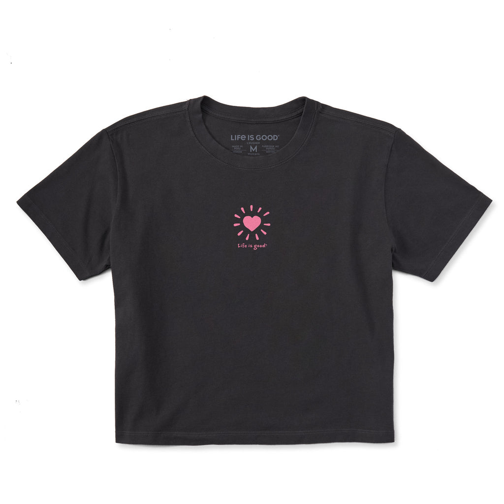 Women's Little Heart Short Sleeve Crusher Boxy Tee product image 1