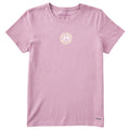 Women's Daisy and Heart Peace Short Sleeve Crusher Tee product image 1