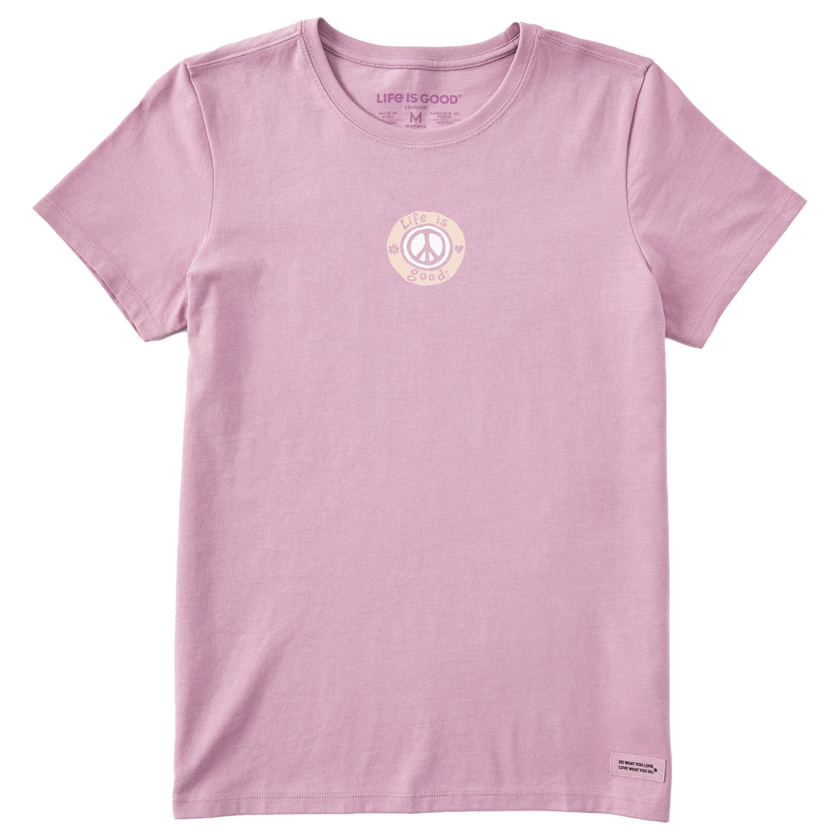 Women's Daisy and Heart Peace Short Sleeve Crusher Tee product image 1
