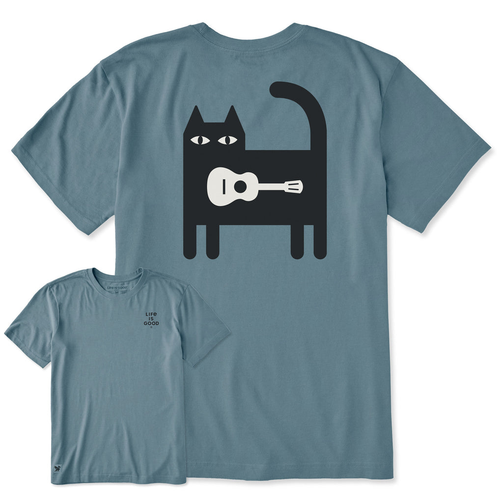 Men's Bert's Guitar Cat Short Sleeve Crusher Tee product image 1