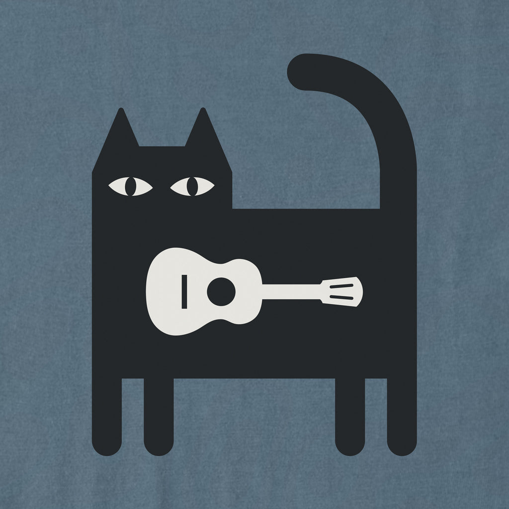 Men's Bert's Guitar Cat Short Sleeve Crusher Tee product image 2