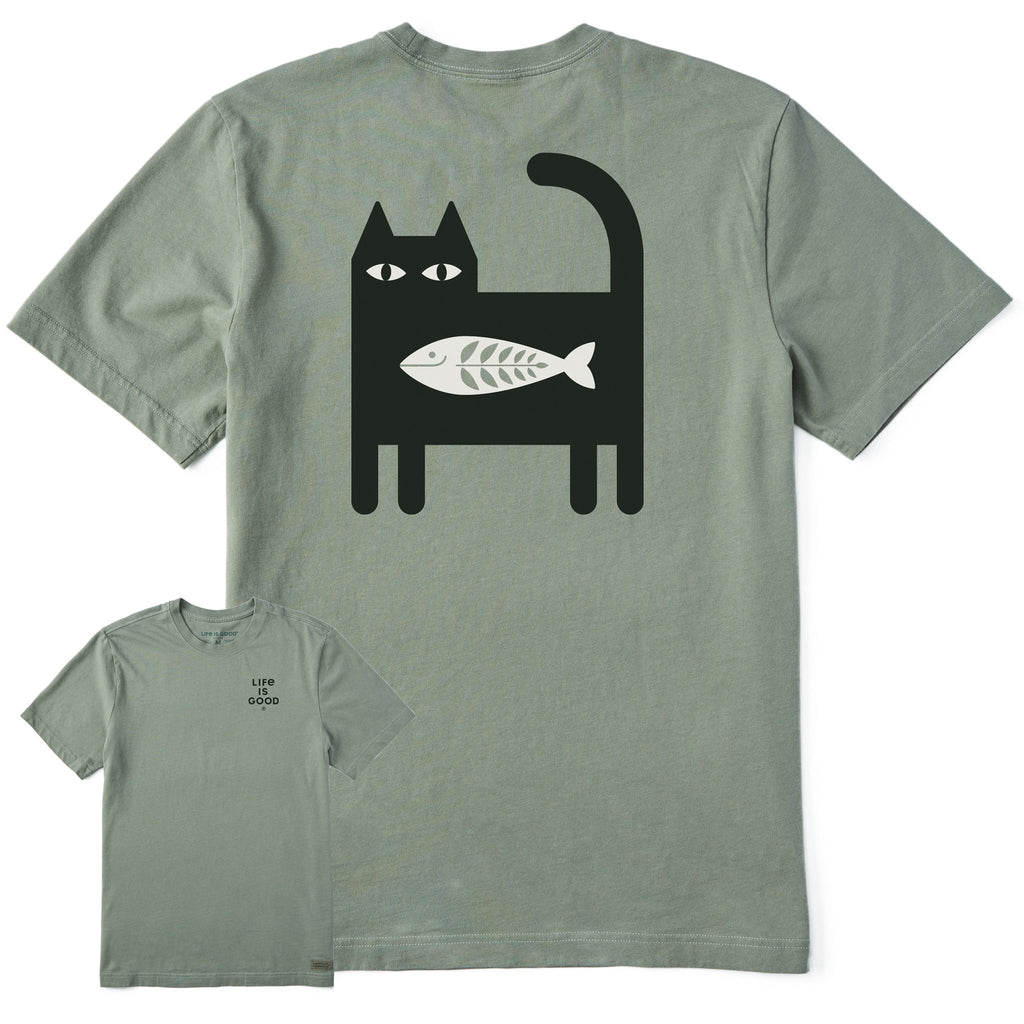 Men's Bert's Fish Cat Short Sleeve Crusher Tee product image 1