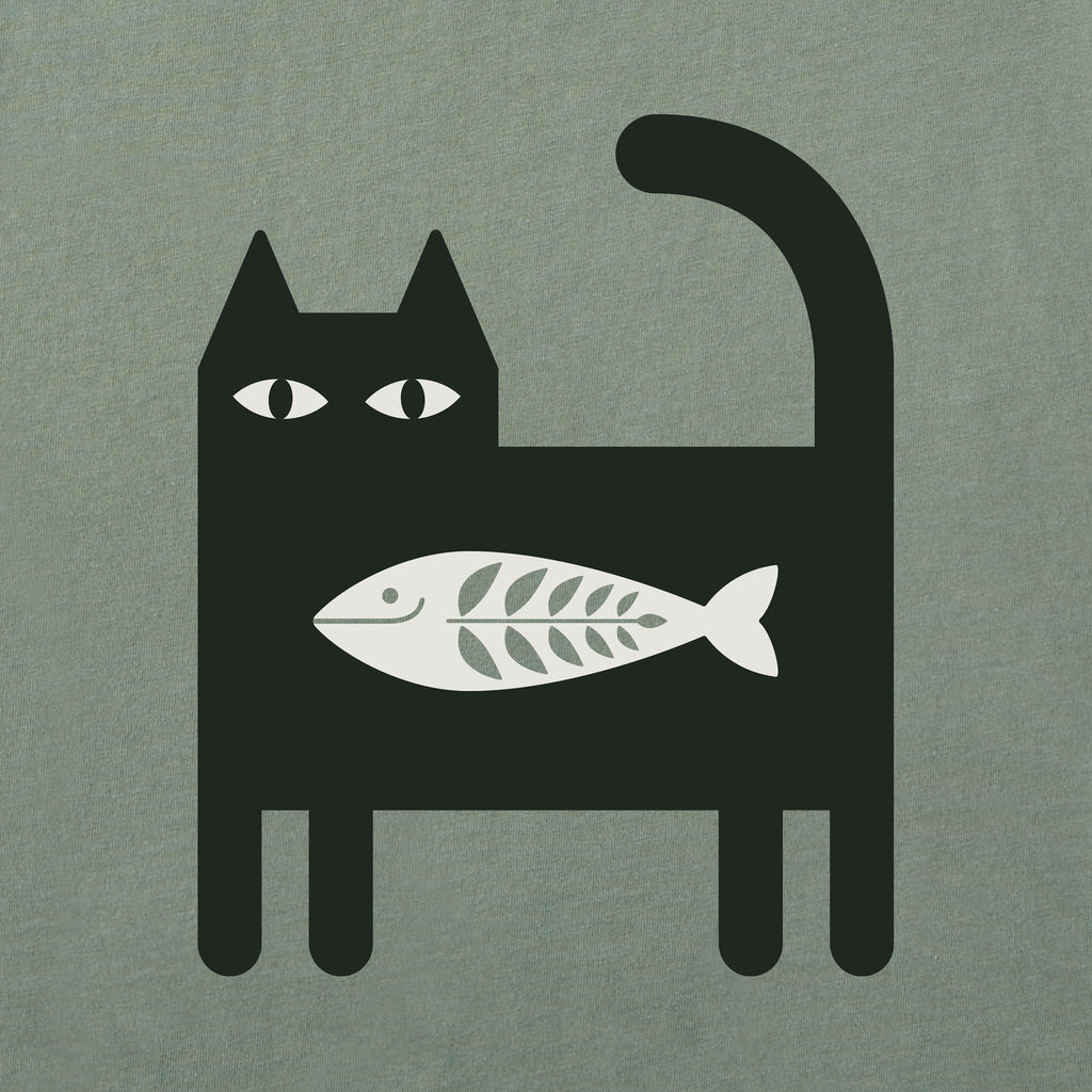 Men's Bert's Fish Cat Short Sleeve Crusher Tee product image 2
