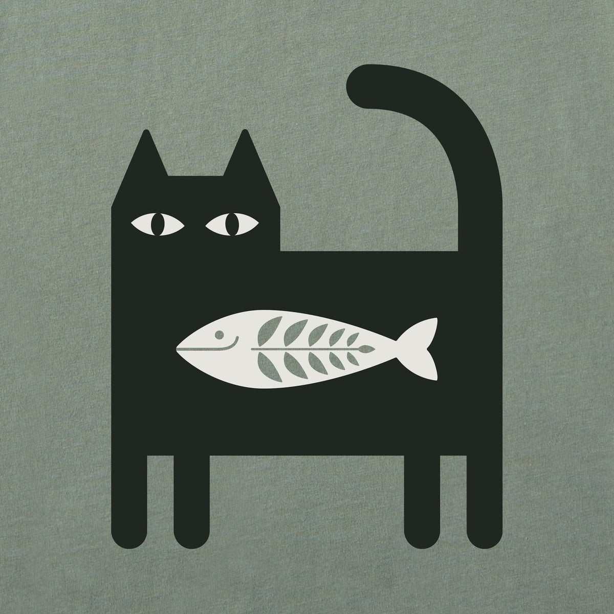 Men's Bert's Fish Cat Short Sleeve Crusher Tee product image 2