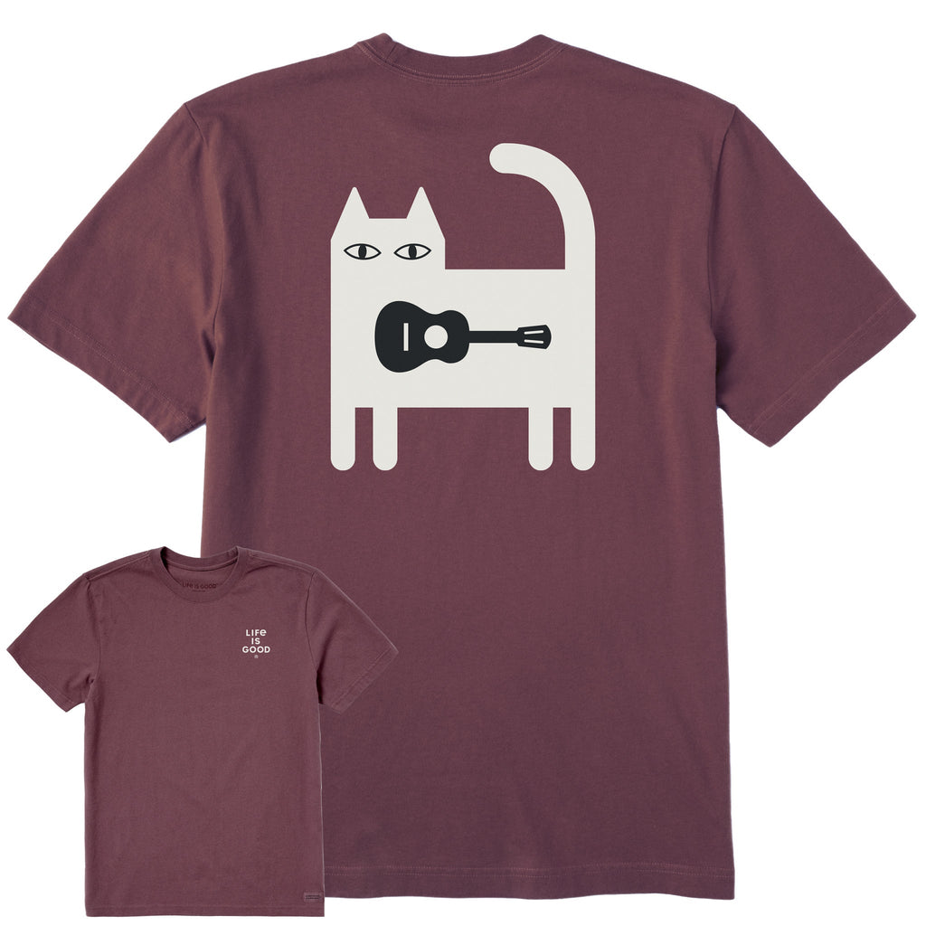 Men's Bert's Guitar Cat Short Sleeve Crusher Tee product image 4