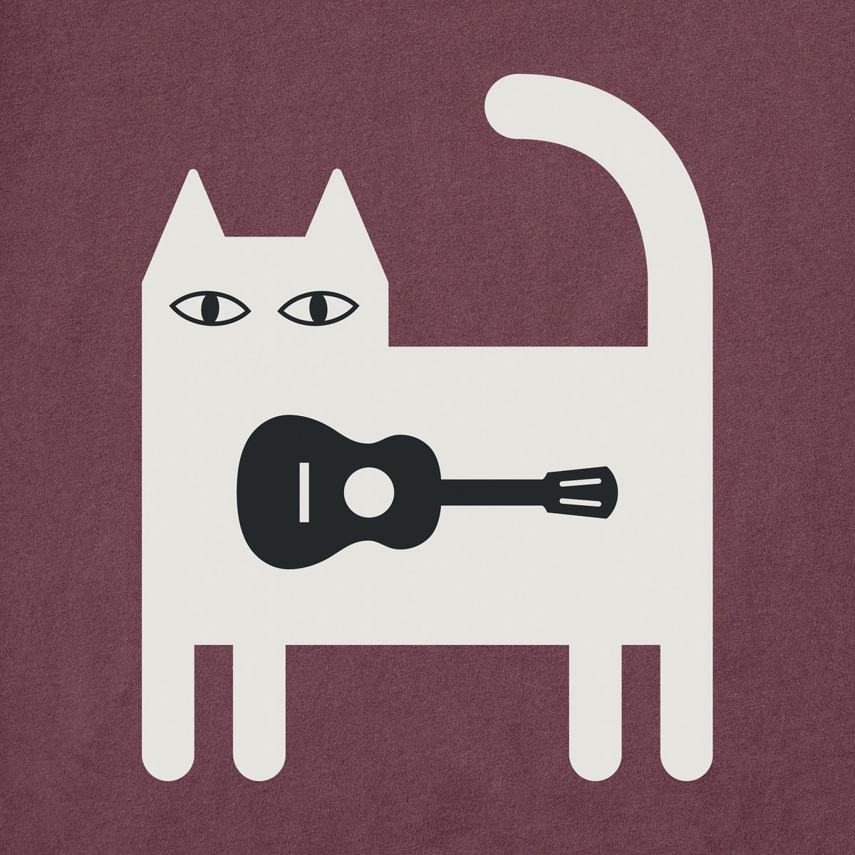 Men's Bert's Guitar Cat Short Sleeve Crusher Tee product image 5
