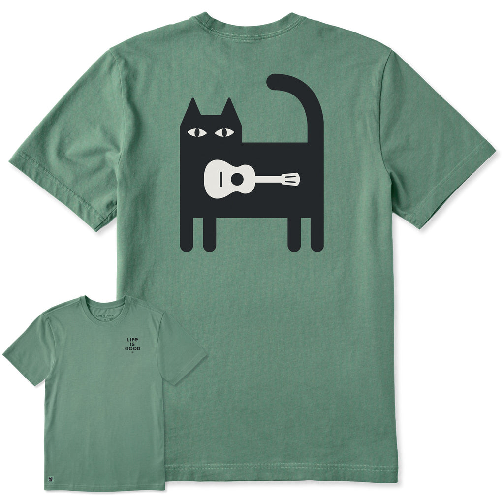 Men's Bert's Guitar Cat Short Sleeve Crusher Tee product image 7