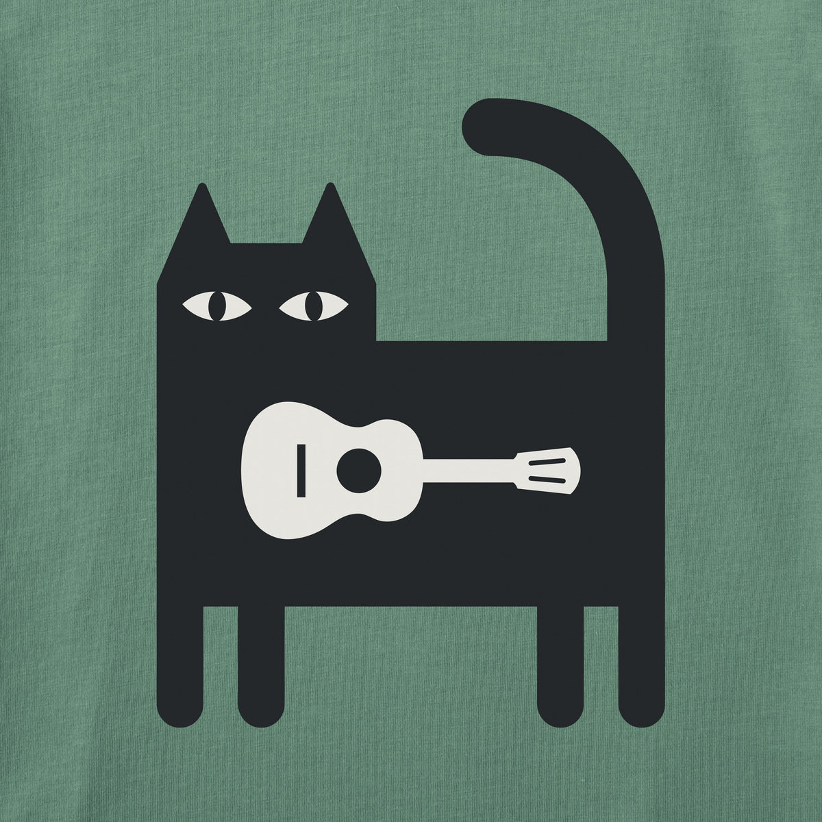 Men's Bert's Guitar Cat Short Sleeve Crusher Tee product image 8