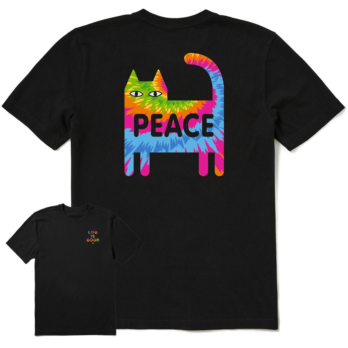 Men's Bert's Tye Dye Cat Short Sleeve Crusher Tee product image 4