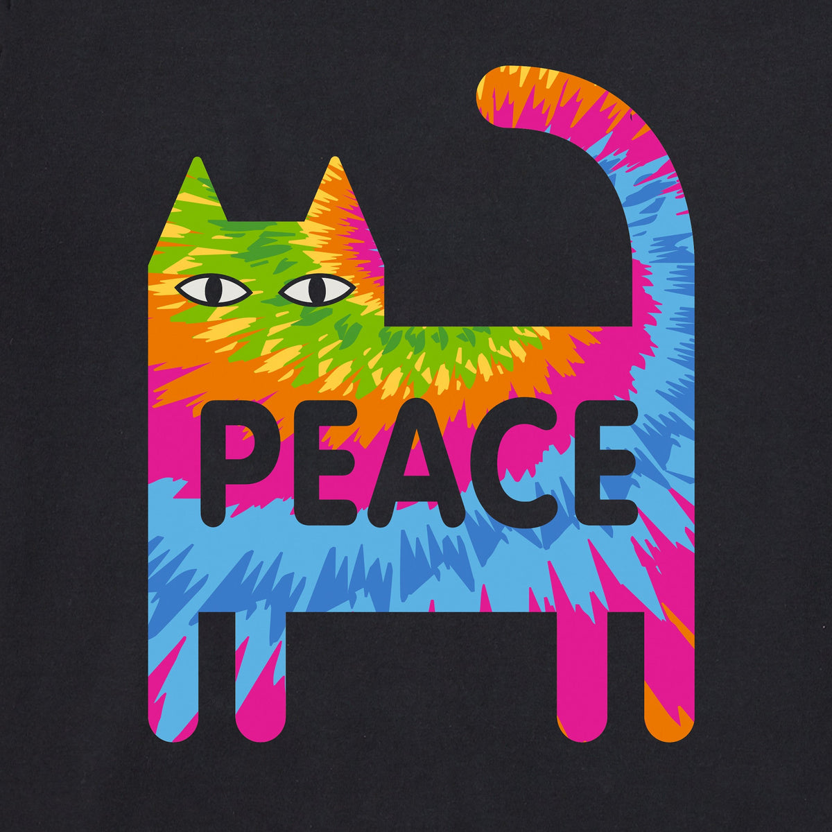 Men's Bert's Tye Dye Cat Short Sleeve Crusher Tee product image 5