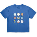 Women's Soccer Ball Grid Short Sleeve Crusher Boxy Tee