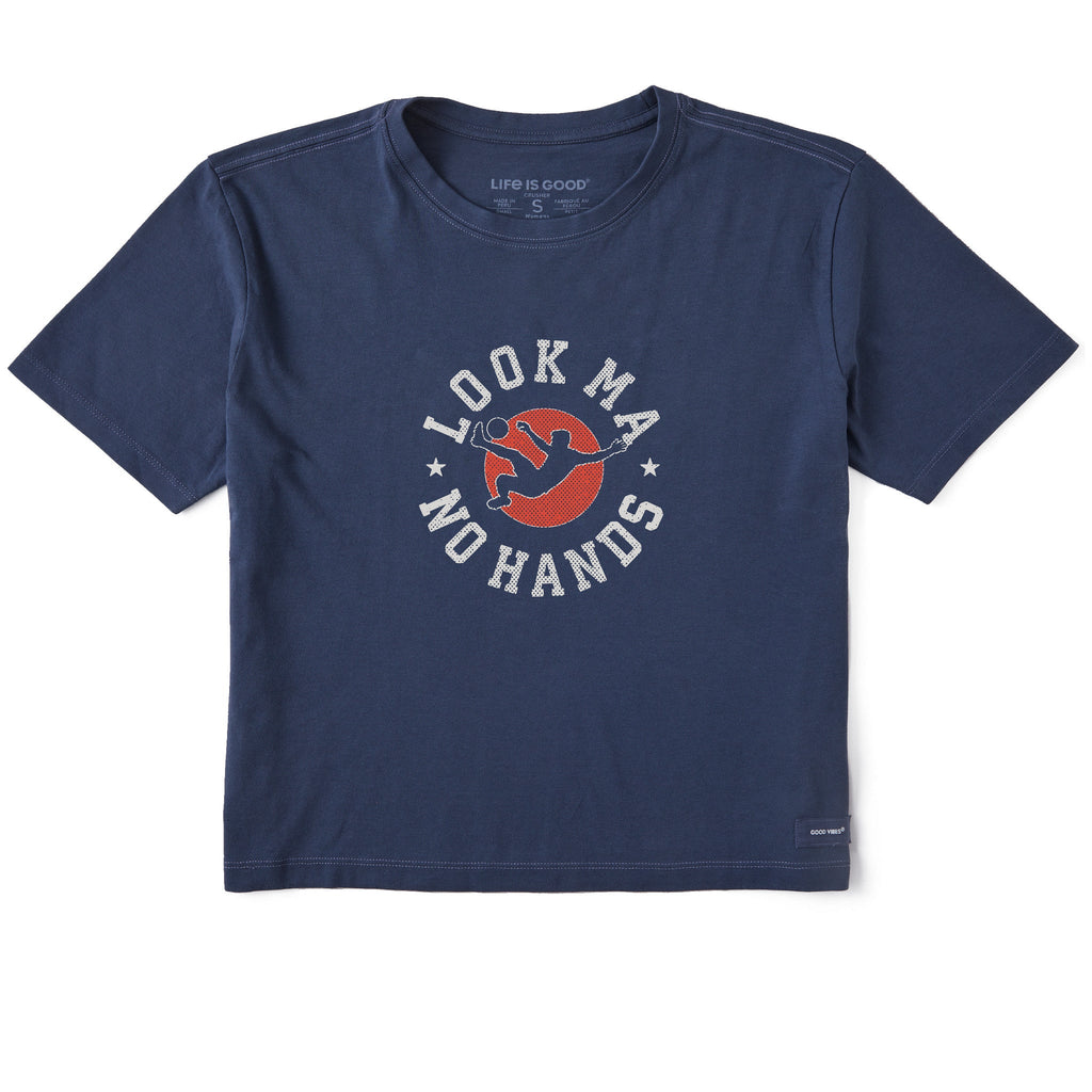 Women's Look Ma No Hands Short Sleeve Crusher Boxy Tee