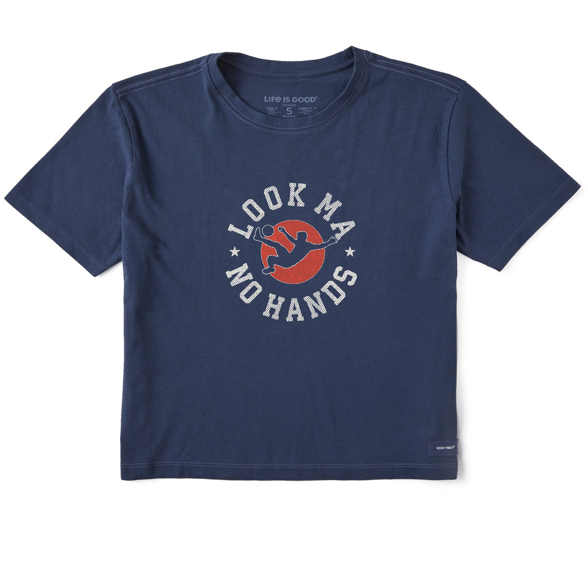 Women's Look Ma No Hands Short Sleeve Crusher Boxy Tee