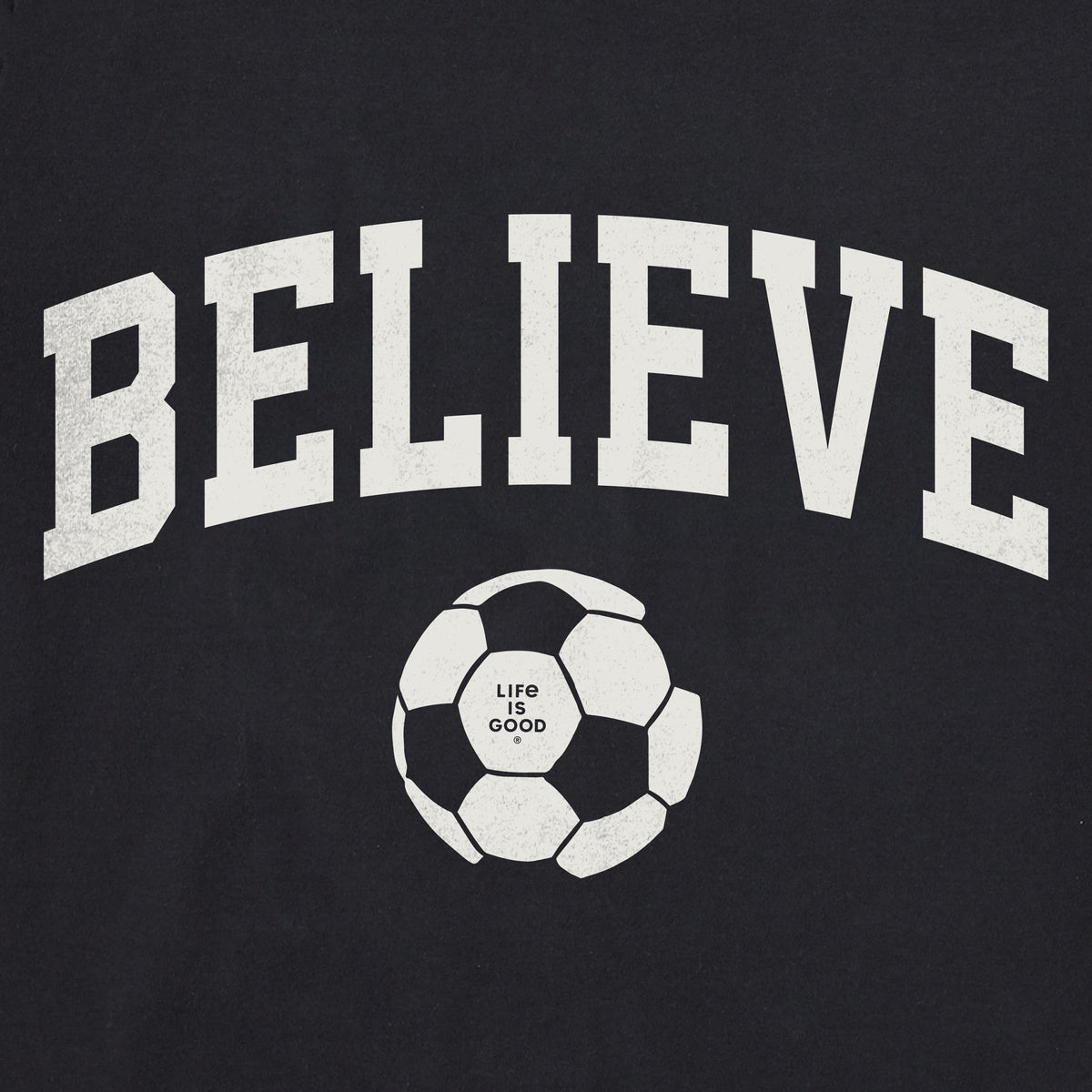 Women's Believe Soccer Arch Short Sleeve Crusher Boxy Tee