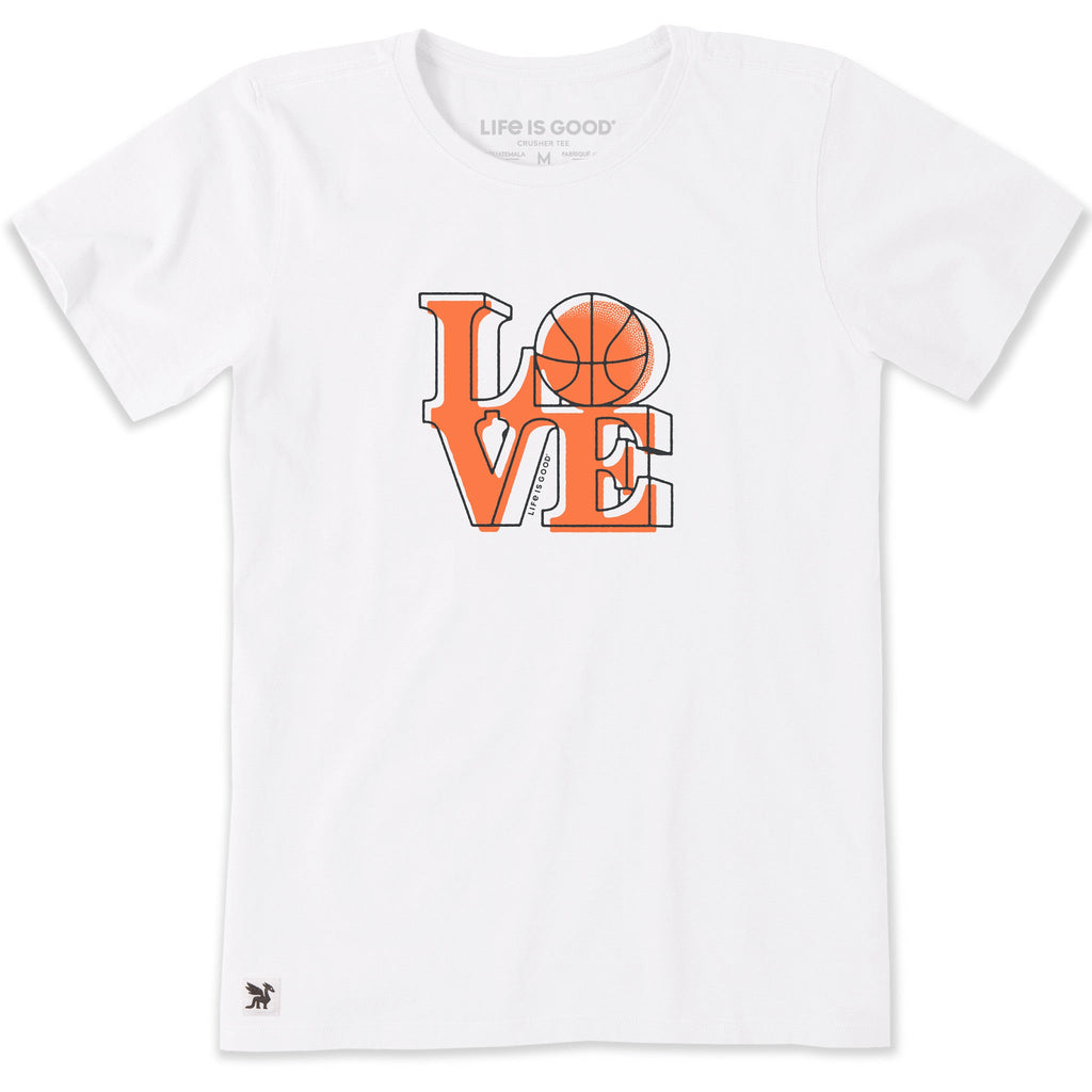 Women's LOVE Basketball Short Sleeve Crusher Tee
