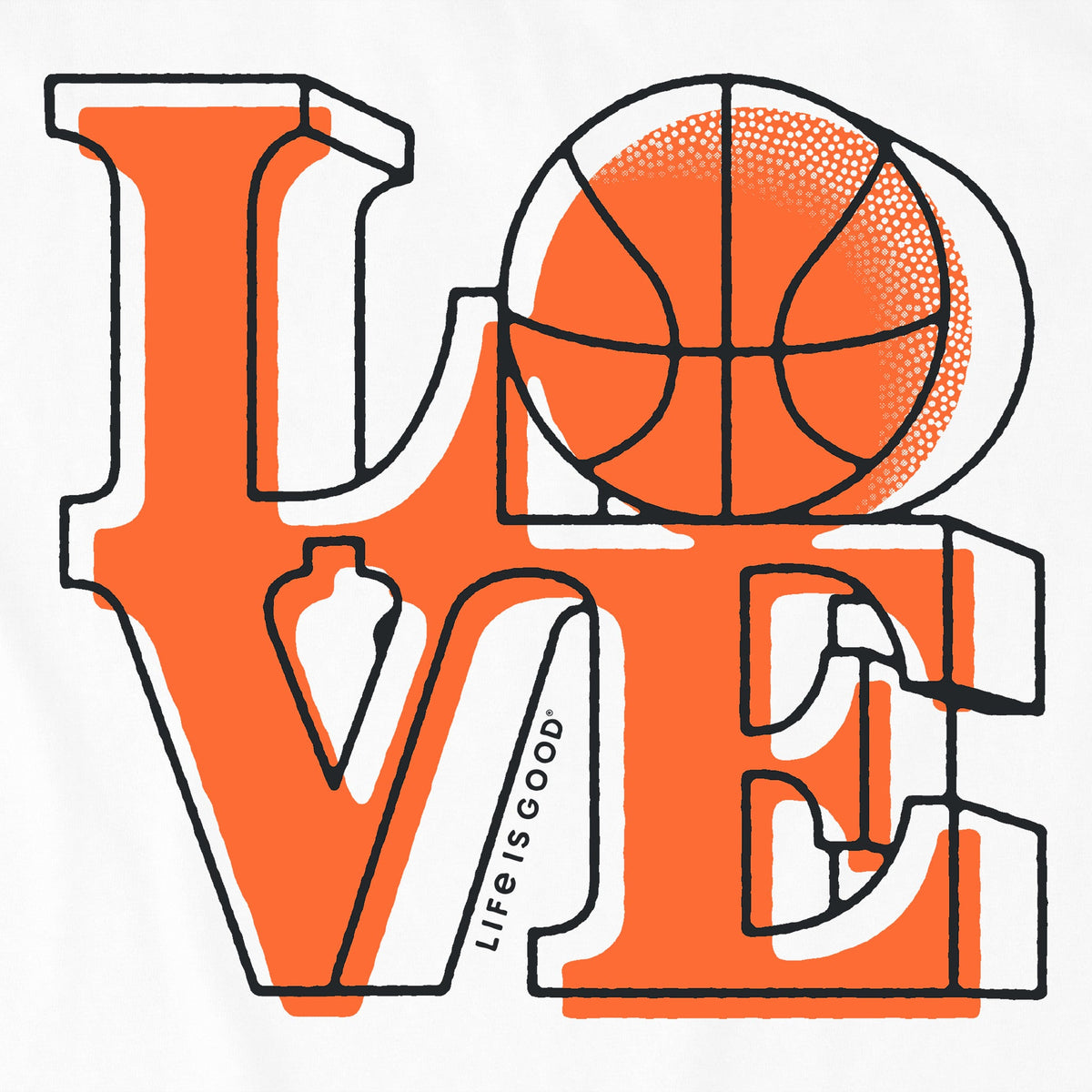 Women's LOVE Basketball Short Sleeve Crusher Tee