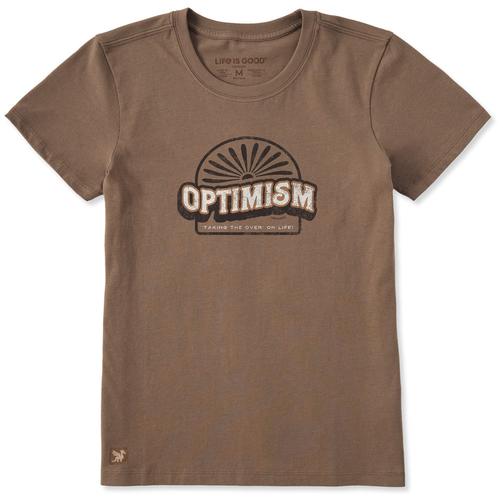 Women's Optimism Take the Over Short Sleeve Crusher Tee