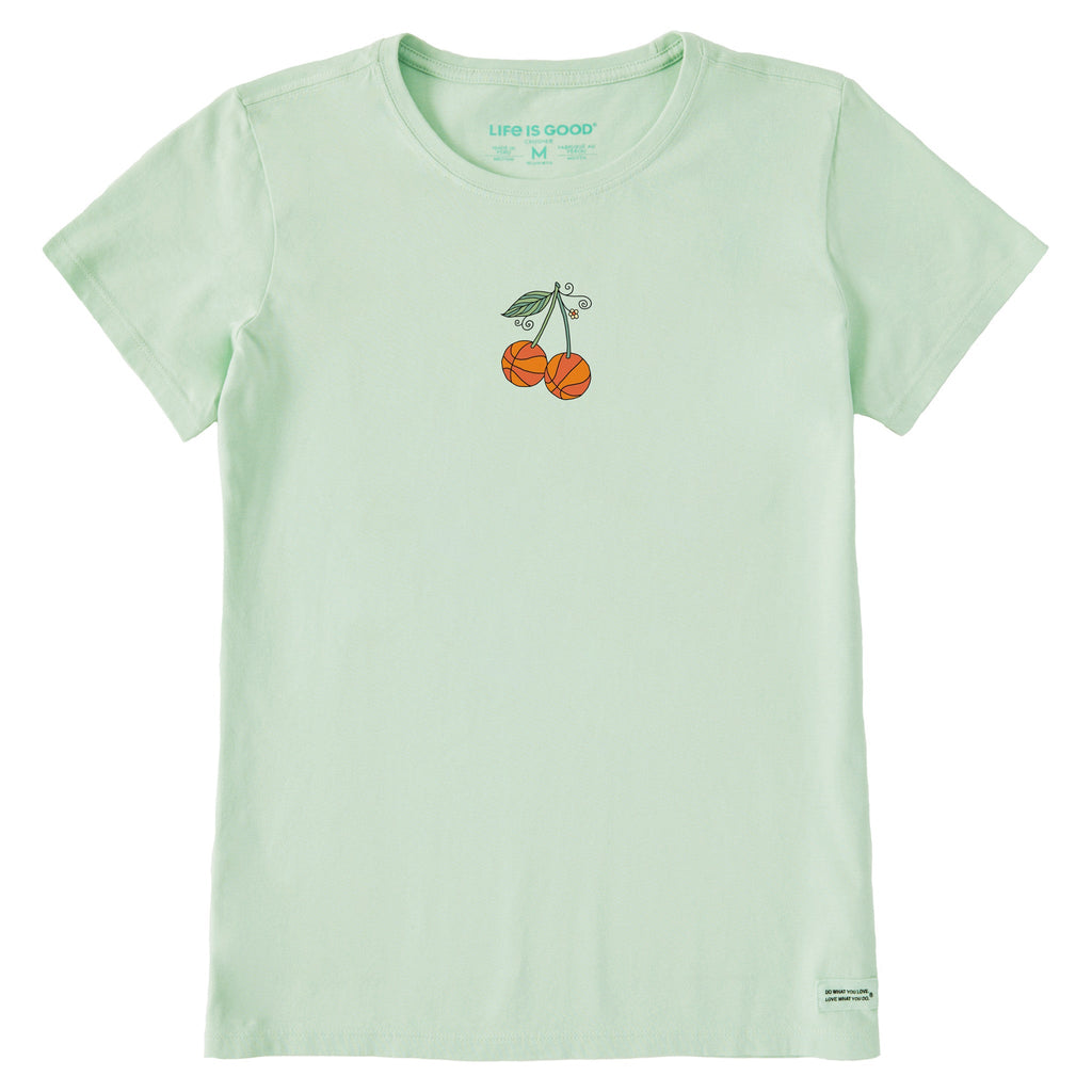 Women's Basketball Cherries Short Sleeve Crusher Tee