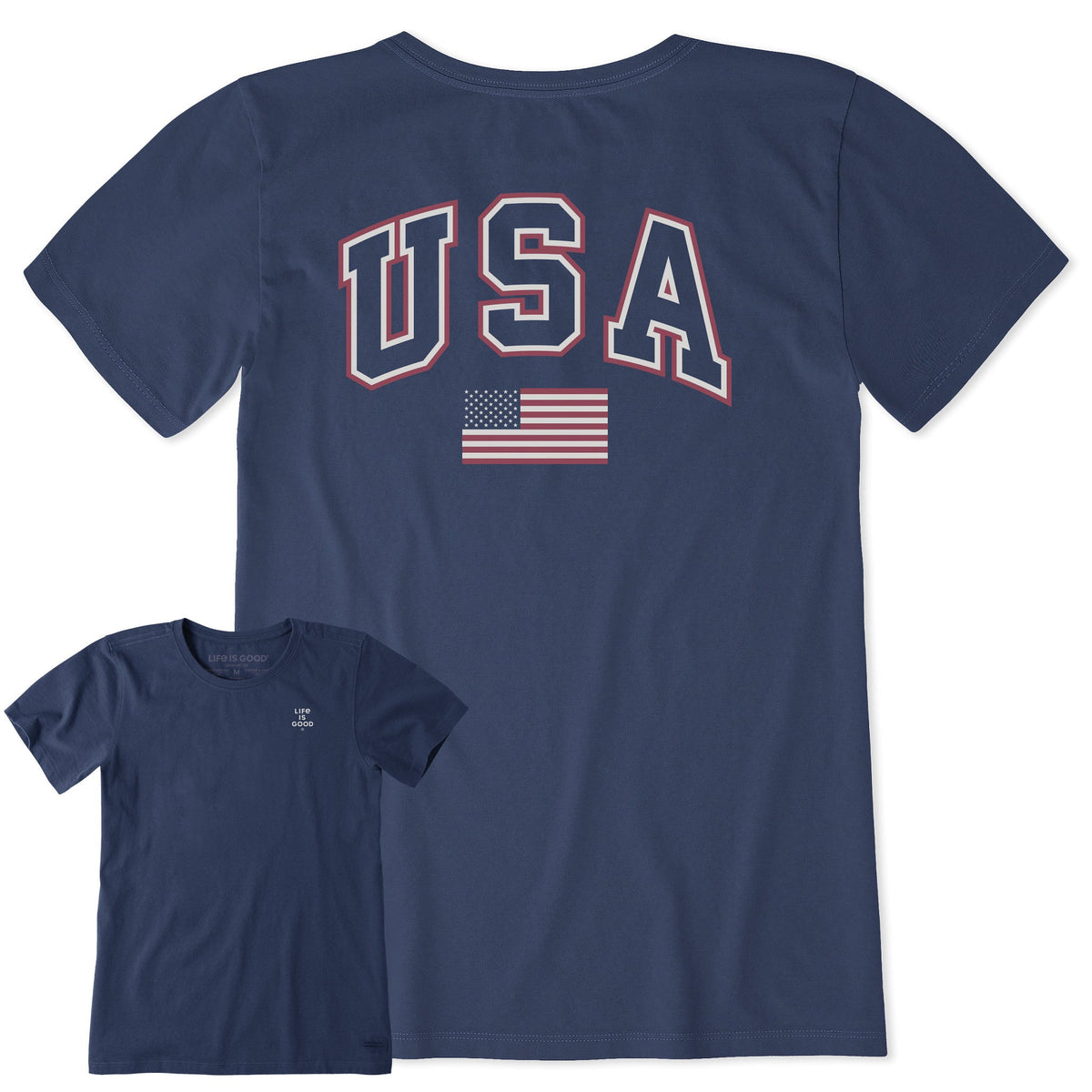 Women's USA Flag Arch Short Sleeve Crusher Tee product image 1