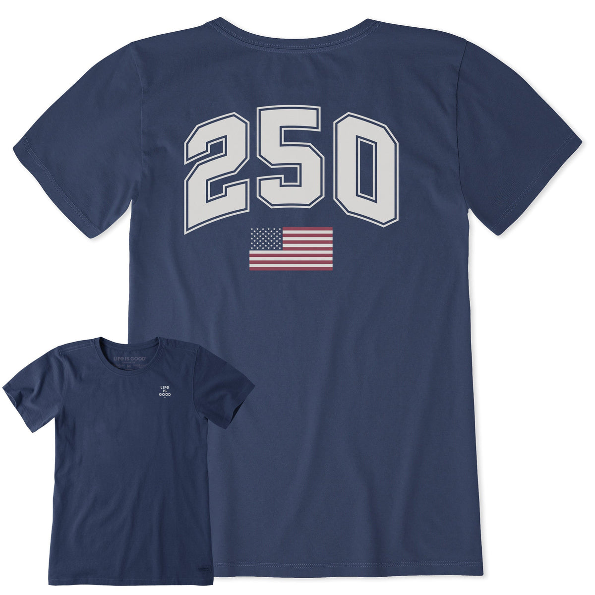 Women's Bert's 250 Flag Short Sleeve Crusher Tee product image 1