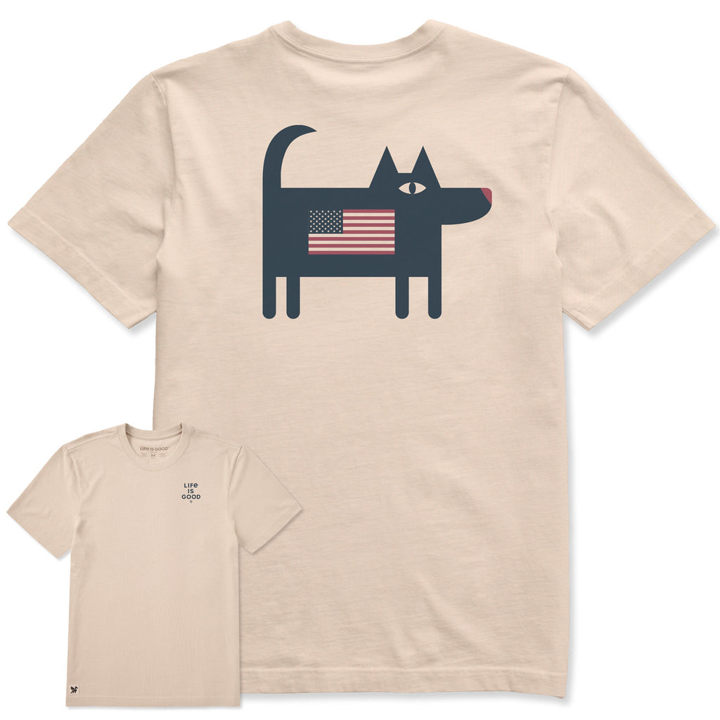 Men's Bert's Flag Dog Short Sleeve Crusher Tee product image 1